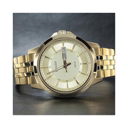 Citizen Quartz Men’s Classic Watch – Gold-Tone Stainless Steel