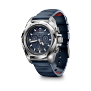 Victorinox I.N.O.X. Chrono 43mm Men’s Watch – Blue Dial & Rubber Strap