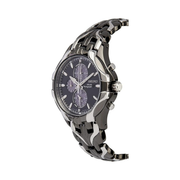 Seiko Men’s Solar Chronograph Watch – Two-Tone Stainless Steel, Black Dial, 6-Month Power Reserve, 100m Water Resistance