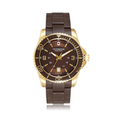 Victorinox Swiss Army Maverick GS Men’s Watch – Brown Dial & Rubber Strap