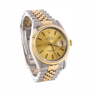 Rolex Pre-Loved Oyster Perpetual Datejust 36 mm – Stainless Steel & 18K Yellow Gold Automatic Watch