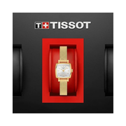 Tissot Lovely Square Women’s Quartz Watch – 20 mm Yellow Gold PVD, Stainless Steel Bracelet