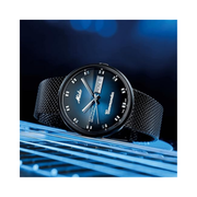 MIDO Commander Shade Swiss Automatic Men’s Watch – 37mm Stainless Steel | Gradient Dial, Vintage Monocasque Design
