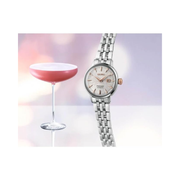 Seiko Presage Cocktail Time SRE009 Women’s Automatic Watch – Silver Stainless-Steel Bracelet, White Gloss Dial