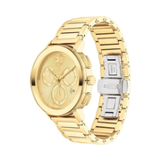 Movado Bold Evolution 2.0 Men's Watch – 42mm Swiss Quartz, Stainless Steel Bracelet, Gold Plated, 3 ATM Water Resistance