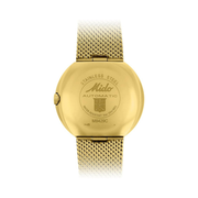 MIDO Commander 1959 – Swiss Automatic Men’s Watch  37 mm Stainless Steel Case | Black on Gold Milanese Bracelet | Swiss Mad