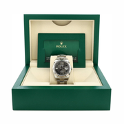 Rolex Pre-Loved Oyster Perpetual Datejust “Wimbledon” 41 mm Automatic Watch – Stainless Steel & White Gold