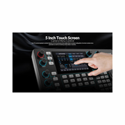 AVKANS Pro PTZ Camera Joystick Controller with 5-Inch Touch Preview LCD – IP NDI Camera Control Keyboard with 4D Joystick for Worship, Church, and Live Streaming | PoE Enabled