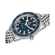 Rado Captain Cook 42mm Men’s Automatic Diving Watch – Silver Stainless Steel, Blue Dial, 80-Hour Power Reserve