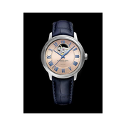 Raymond Weil Maestro Men’s Automatic Watch 2227-STC-00808 – Visible Balance Wheel, Salmon Dial, Roman Numerals, Swiss Made, 40mm