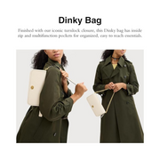 Coach Dinky Bag – Glovetanned Leather Crossbody & Clutch in Chalk