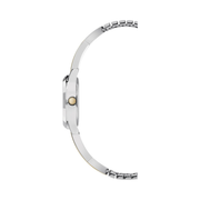 Timex Women’s Stretch Bangle Crisscross 25mm Watch – Two-Tone Stainless Steel Expansion Band, Sunray Dial & 30M Water Resistance