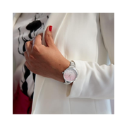 Nine West Women’s Silver Bracelet Watch – Glitter Ombre Dial, Quartz Movement, 36mm Case