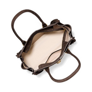 Michael Kors Hamilton Moderne Small Shoulder Tote – Antique Gold-Tone Hardware/Fringe Suede/Chocolate