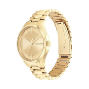 Calvin Klein Iconic Men’s Quartz Watch – Gold Plated 40mm Minimalist Luxury Timepiece, Scratch-Resistant Mineral Glass