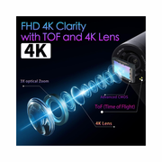 AVKANS Go Wireless Live Streaming 4K Camera | WiFi NDI Sport Action Camera with 9X Zoom