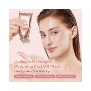 medicube Collagen Overnight Wrapping Peel-Off Mask – Hydrating & Elasticity-Boosting Facial Mask with Collagen, Ceramides & Adenosine | Korean Skincare, 2.53 fl.oz