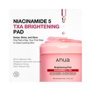ANUA Niacinamide 5 TXA Toner Pads – Hydrating Exfoliating Pads with Peptides & Vitamin C for Even Skin Tone, Daily Radiance & Glow (210ml, 60 Pads)