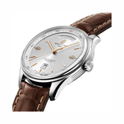 Breitling Premier Automatic Chronometer A45340211G1P1 – Silver Dial 40mm Men’s Watch with Leather Strap