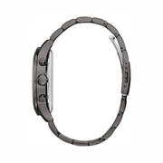 GUESS Men’s Gunmetal Stainless Steel Quartz Watch | 45mm Case, Mineral Crystal, Water Resistant