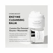 TIRTIR Hydro Boost Enzyme Cleansing Balm | Deep Hydration, Gentle Exfoliation, Makeup Remover for All Skin Types | Mineral Oil-Free, Hypoallergenic Korean Skincare, 1.69 oz