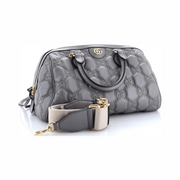 Gucci Pre-Loved Ophidia Convertible Boston Top Handle Bag – GG Matelassé Leather Medium, Gray