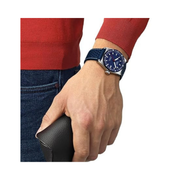 Tissot PR516 Powermatic 80 – 38mm Automatic Watch with Stainless Steel Case & Leather Strap