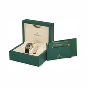 Rolex Pre-Loved Datejust 36 mm Bronze Dial Automatic Watch – 18K Yellow Gold & Leather Strap 116138