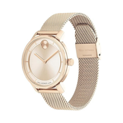 Movado Bold Women’s Swiss Quartz Watch – Stainless Steel Bracelet, 34mm, Modern Elegant Timepiece