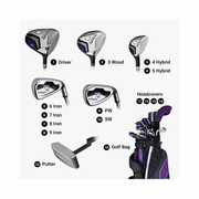 Callaway Golf Men’s Strata Complete Set – 16-Piece Strata Ultimate Kit with Driver, Woods, Hybrids, Irons, Wedges, Putter & Stand Bag