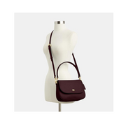 Coach Legacy Shoulder Bag – Merlot Refined Pebble Leather Handbag with Versatile Straps