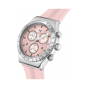 Swatch Poppingly Pink New Chrono Unisex Quartz Watch – 43mm