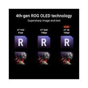 ASUS ROG Swift 27” 4K QD-OLED Gaming Monitor (PG27UCDM)  240Hz • 0.03ms • DisplayPort 2.1a • G-SYNC Compatible • Dolby Vision • 99% DCI-P3