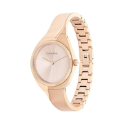 Calvin Klein Charming Women’s Quartz Watch – 30mm Carnation Gold Bangle Timepiece