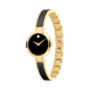Movado Moda Women’s Watch – Swiss Quartz, Plated Stainless Steel Bangle, 24mm