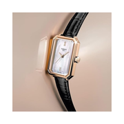Tissot SRV Women’s Swiss Quartz Watch – Mother of Pearl Dial, Stainless Steel Case, Leather Strap, 21.8mm (T1601103611300)