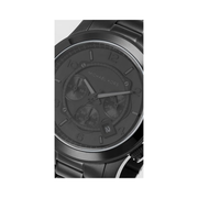 Michael Kors Runway Men’s Chronograph Watch – Black Stainless Steel, 45mm | Quartz Movement