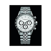 Raymond Weil Freelancer Men’s Automatic Chronograph Watch 7741-ST1-30021 – White Dial, Black Ceramic Bezel, Swiss Made, 43.5mm