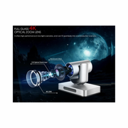 AVKANS 4K NDI PTZ Camera with AI Tracking – HDMI, SDI, and IP Outputs | Professional Live Streaming PTZ Camera for Church, Worship, Events, and Studios | PoE Supported