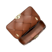 Michael Kors Tribeca Small Convertible Chain Shoulder Bag – Quilted Woven Leather