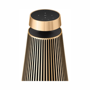 Bang & Olufsen Beosound 2 (3rd Gen) Multiroom Wi-Fi Speaker – 360° Stereo, Gold Tone, App-Controlled
