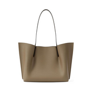 Michael Kors Women’s Emilia Large Tote – Husk Pebbled Leather Shoulder Bag