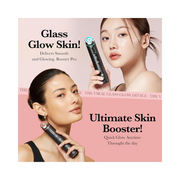 Medicube AGE-R Booster Pro – 6-in-1 Real Glass Glow Beauty Massager for Radiance, Elasticity, and Pore Care | Enhanced Absorption | Korean Skincare Device (Black)