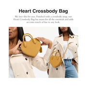 Coach Heart Crossbody Bag – Regenerative Glovetanned Leather, Versatile Fun Design, Compact Organizer