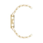 Nine West Women’s Bracelet Watch – Pink Sunray Dial with Gold-Tone Bracelet