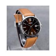 Casio MTP-V002L-5B3 Men’s Brown Dial Leather Dress Watch