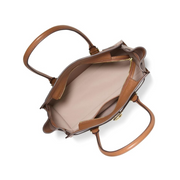 Michael Kors Hamilton Small Shoulder Tote with Charm – Urbino Leather & Signature Canvas