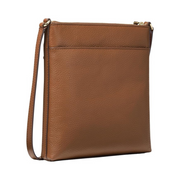 Michael Kors Jet Set Charm Small North South Flat Crossbody Bag – Gold-tone Hardware / Luggage