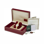 Rolex Pre-Loved Diamond Datejust President 26 mm – 18K Yellow Gold Bark Finish Automatic Watch 69288