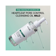 Anua Heartleaf Pore Cleansing Oil Mild – Gentle Oil Cleanser for Sensitive Skin, Makeup & Blackhead Removal, Fragrance-Free, Non-Comedogenic (200ml / 6.76 fl.oz)